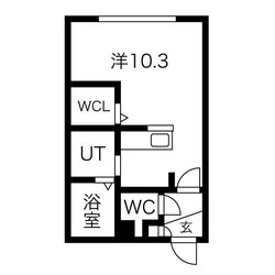 Halenix札幌医大前の物件間取画像